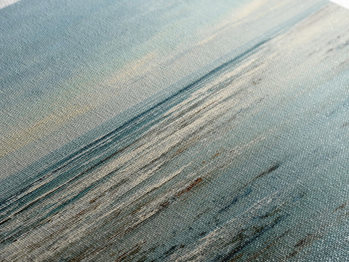 Abstract Ocean Horizon Canvas Print, Beach Art, Room Decor, Coastal Decor, Fine Art, Shore, Original Painting, Digital Wall Art, BEA-1x3-28