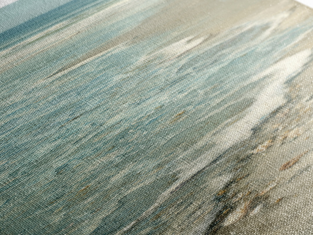 Mediterranean Cove with Clear Water Framed Canvas Print, Beach Art, Statement Artwork, Coastal Decor, Fine Art, Shore, BEA-1x3-8