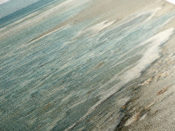Mediterranean Cove with Clear Water Framed Canvas Print, Beach Art, Statement Artwork, Coastal Decor, Fine Art, Shore, BEA-1x3-8