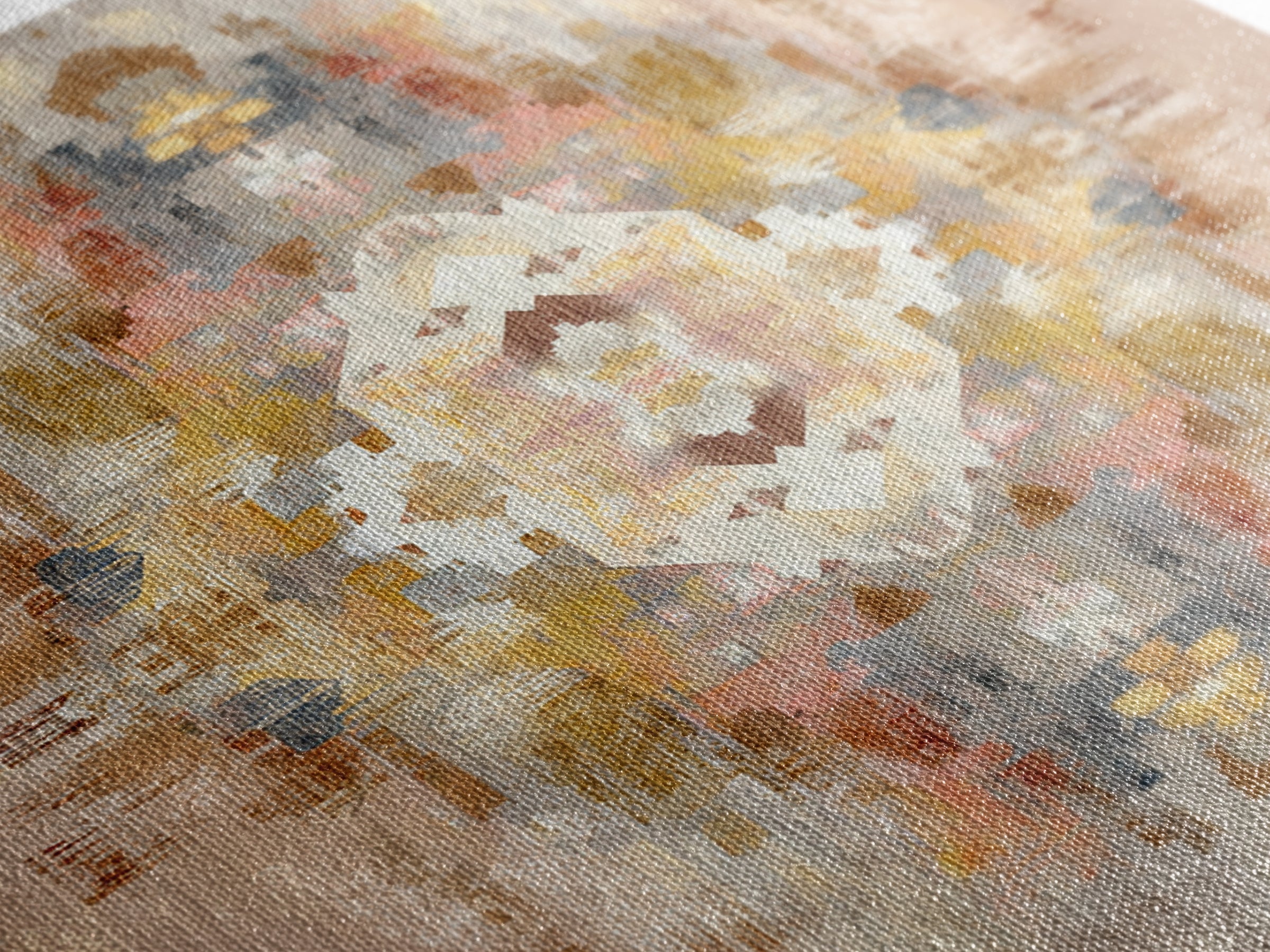 Tribal Neutral Pattern Canvas Print, Boho Art, Set of 3 Prints, Living Room Decor, Fine Art, Bohemian, Contemporary Art, BOH-1x1-14