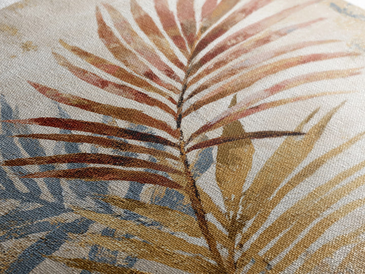 Terracotta Palm Leaves Framed Canvas Print, Boho Art, Digital Print, Living Room Decor, Fine Art, Bohemian, Gallery Decor, BOH-2x3-13