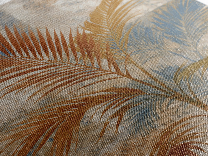Terracotta Palm Leaves Framed Canvas Print, Boho Art, Wall Art Set, Living Room Decor, Fine Art, Bohemian, Home Decor, BOH-2x3-85