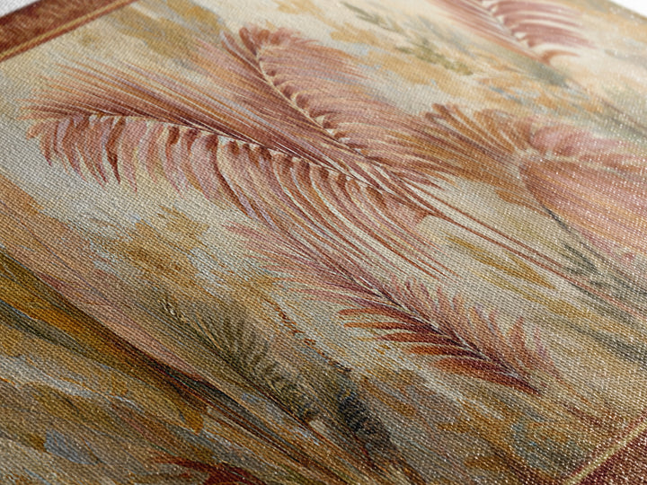 Terracotta Palm Leaves Canvas Print, Boho Art, Home Decor, Living Room Decor, Fine Art, Bohemian, Artwork, Wallart, Art Nouveau, BOH-3x1-93