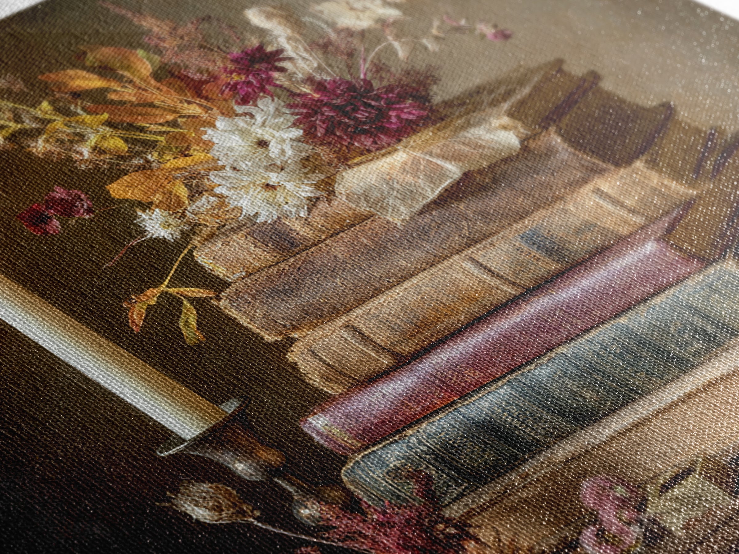 Stack of Antique Books Canvas Print, Bookstore Art, Home Decor, Bookstore Decor, Fine Art, Literary, Vertical Wall Art, BOO-1x1-97