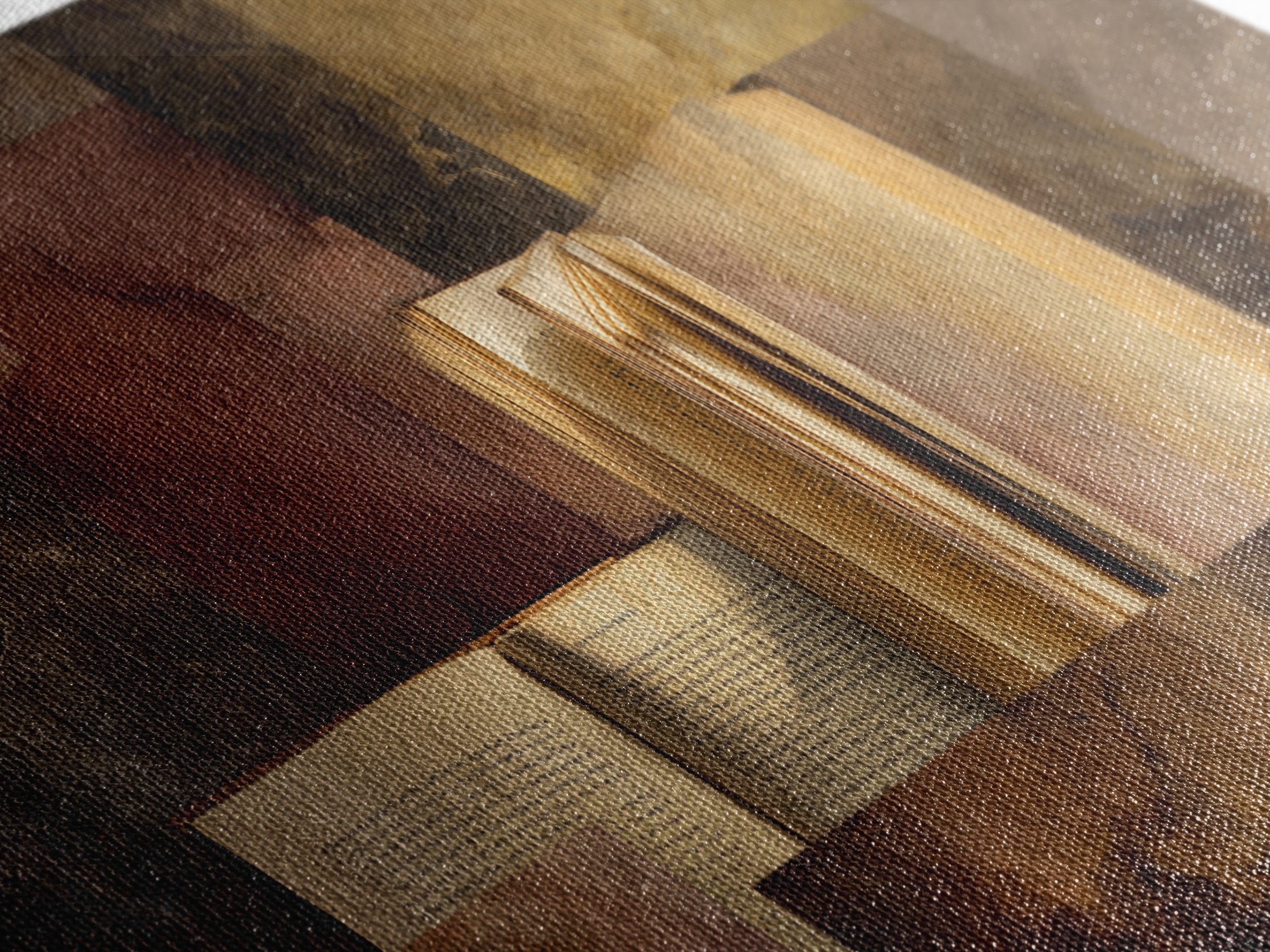 Book Cover Abstract Framed Canvas Print, Bookstore Art, Library Decor, Bookstore Decor, Fine Art, Literary, Autumn Decor, BOO-2x1-3