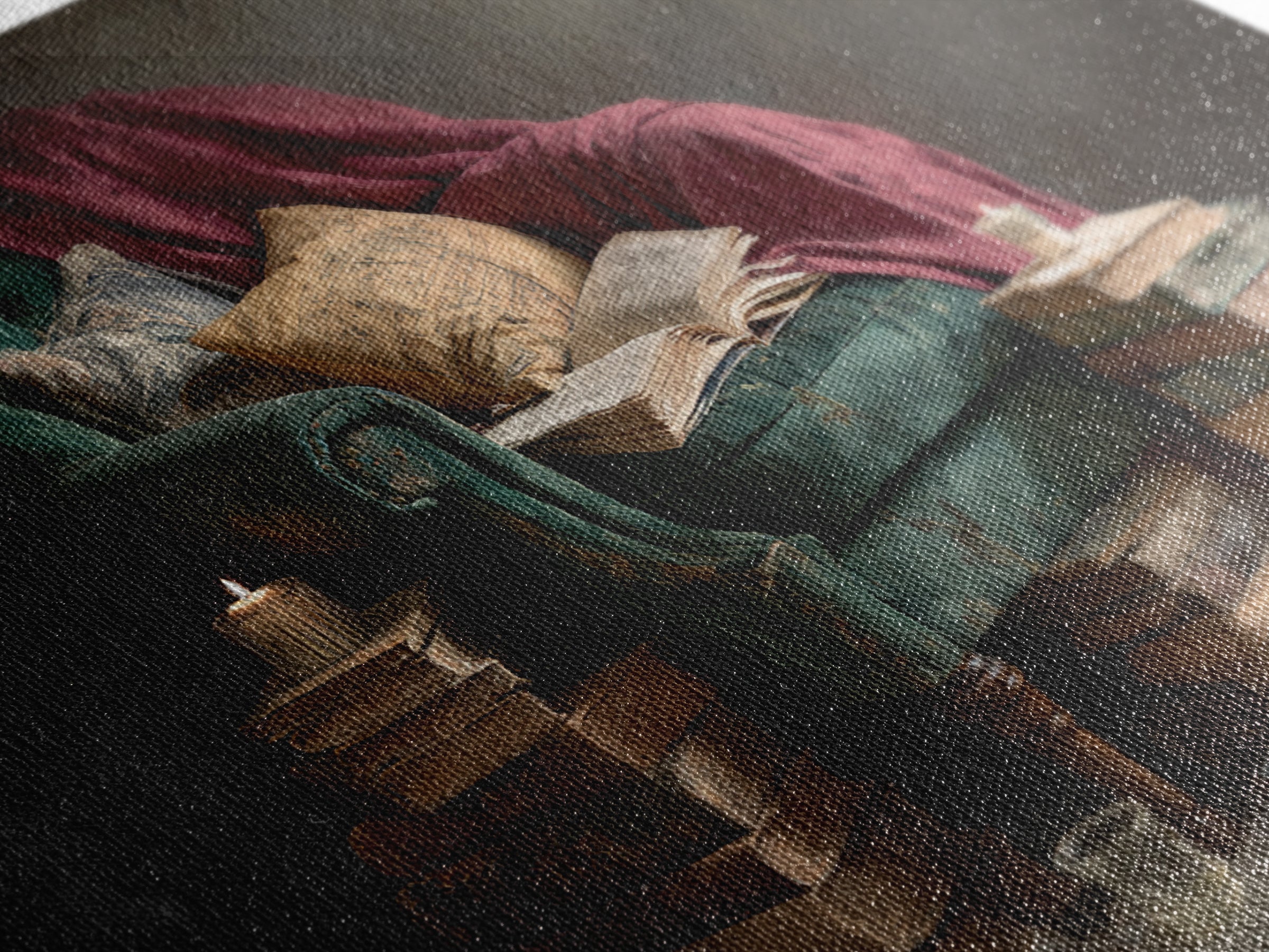 Cozy Reading Chair Still Life Without Room Canvas Print, Bookstore Art, Bookish Wall Art, Bookstore Decor, Fine Art, Literary, BOO-3x2-33