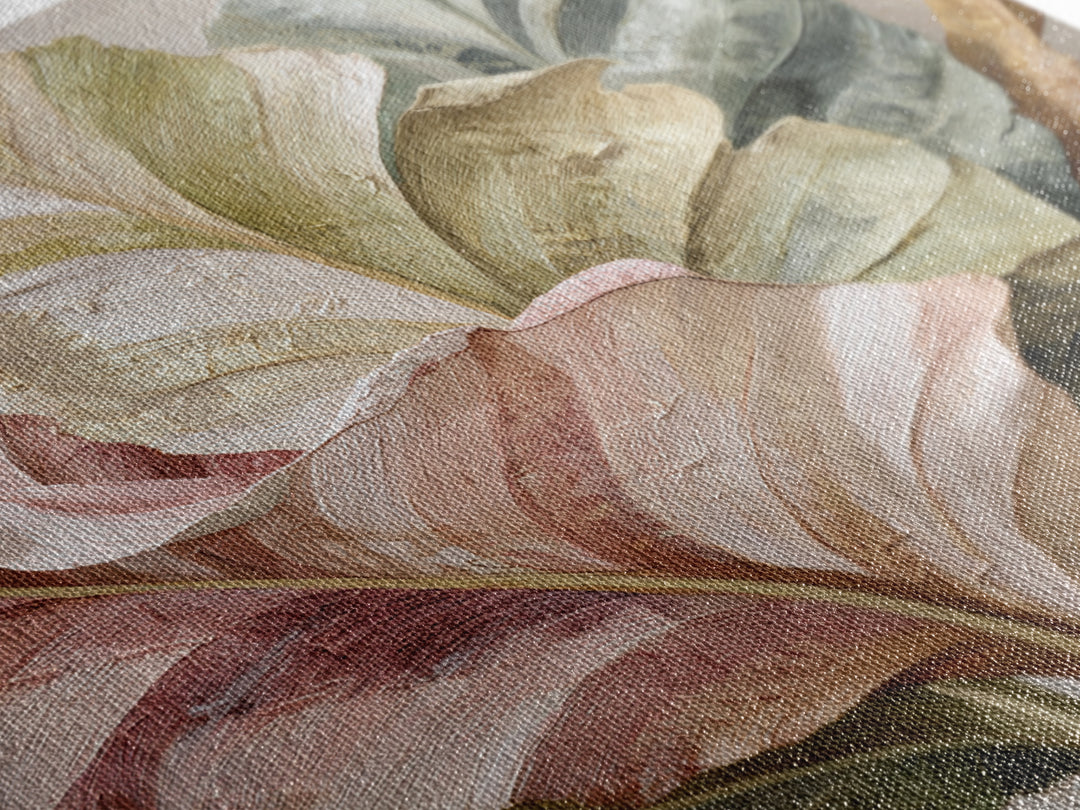 Tropical Banana Leaf Painted Framed Canvas Print, Botanical Art, Home Gift, Living Room Decor, Fine Art, Botanic, Boho Wall Art, BOT-1x1-56