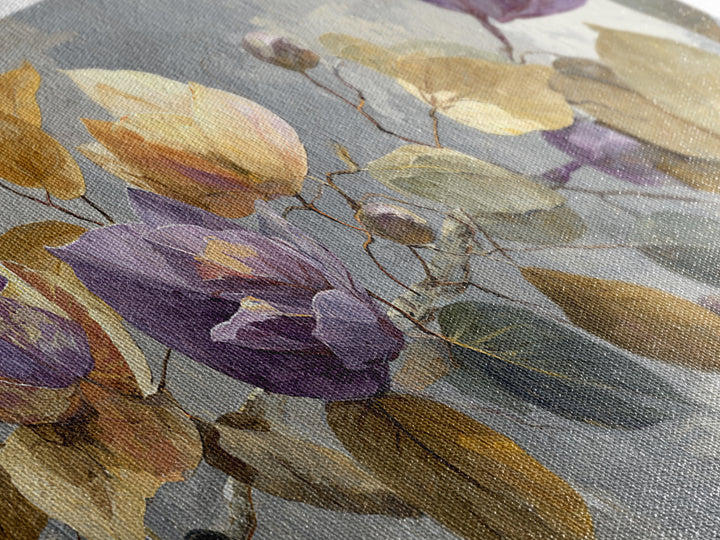 Autumn Leaves Specimen Collection Canvas Print, Botanical Art, Printable Wall Art, Living Room Decor, Oil Painting, Botanic, BOT-2x1-64