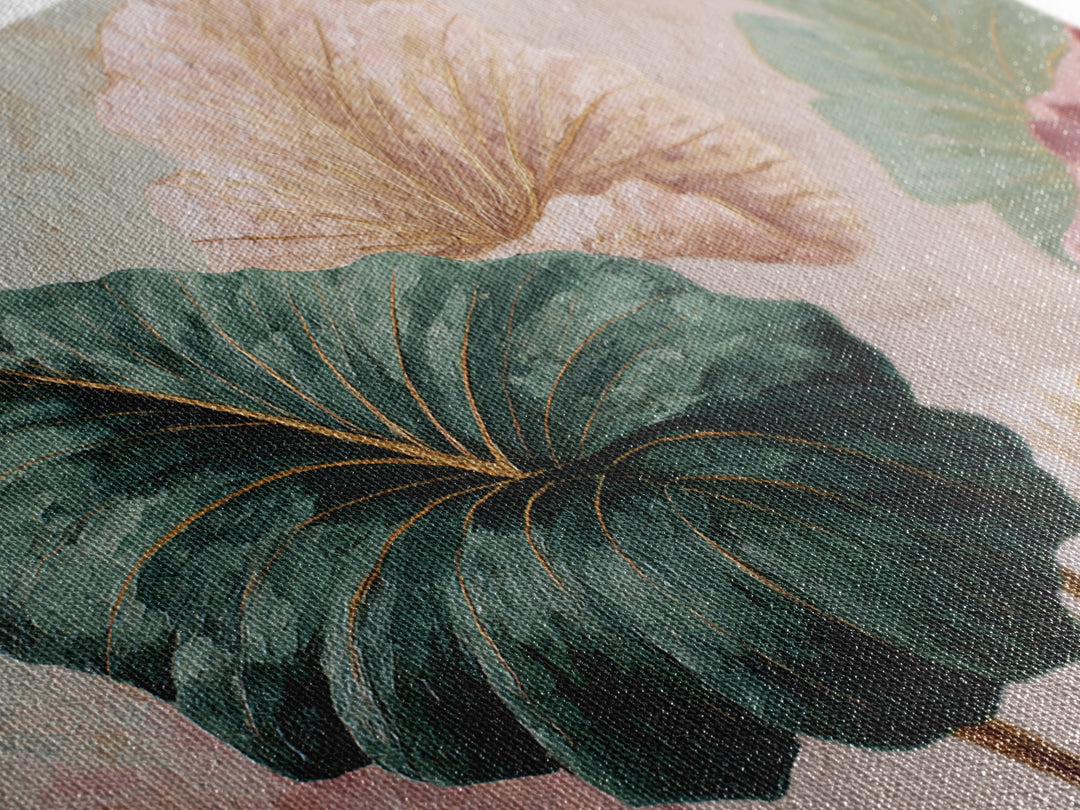 Oversized Monstera Leaf Canvas Print, Botanical Art, Whimsical Decor, Living Room Decor, Oil Painting, Botanic, BOT-3x2-54