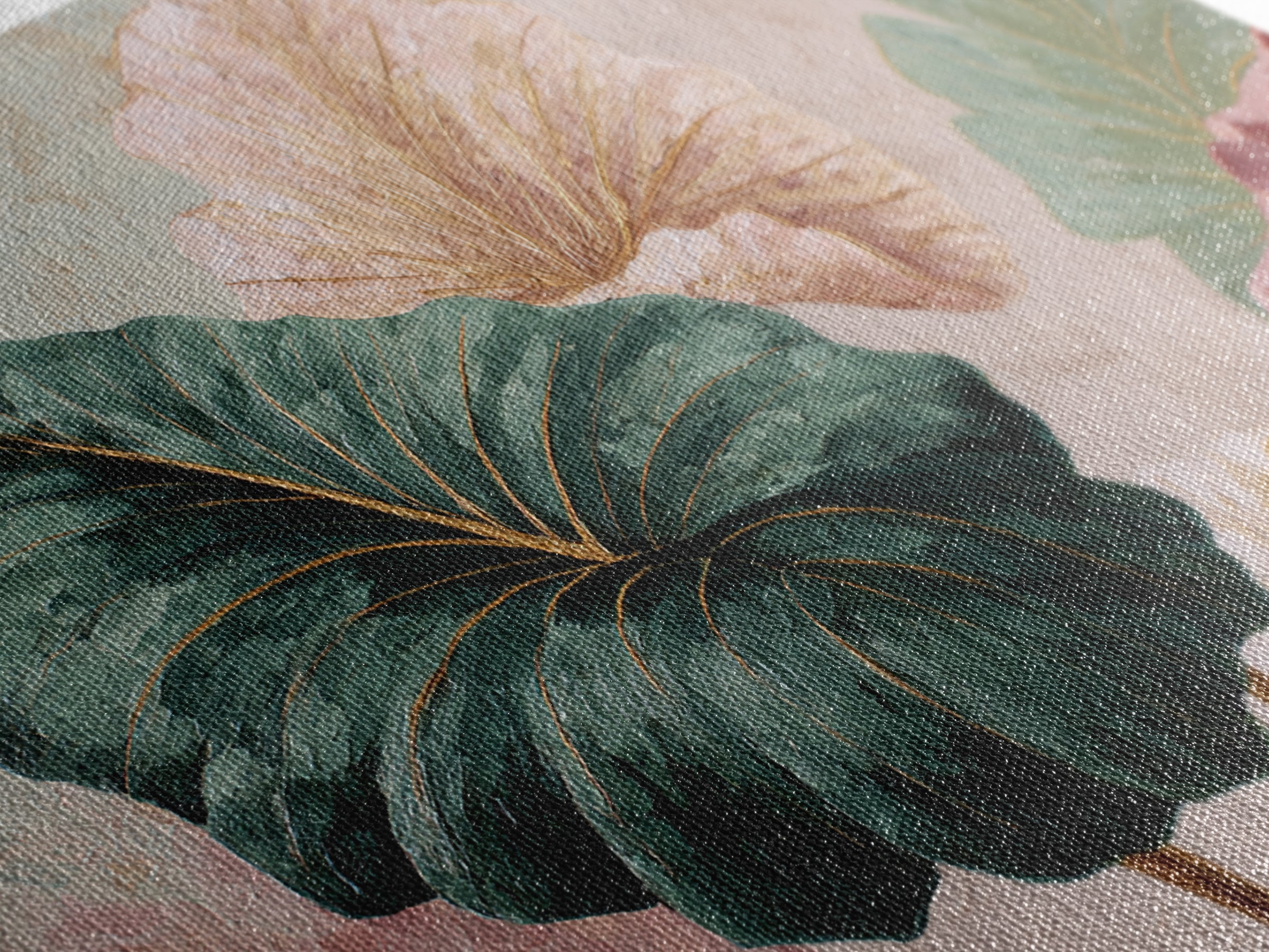 Oversized Monstera Leaf Canvas Print, Botanical Art, Whimsical Decor, Living Room Decor, Oil Painting, Botanic, BOT-3x2-54
