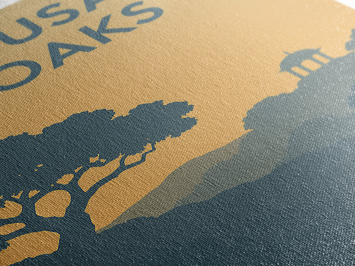 Thousand Oaks California Travel Poster, Canvas Print, Sunset Skyline Wall Art, Thousand Oaks City Art, Vintage City Art, Art Print