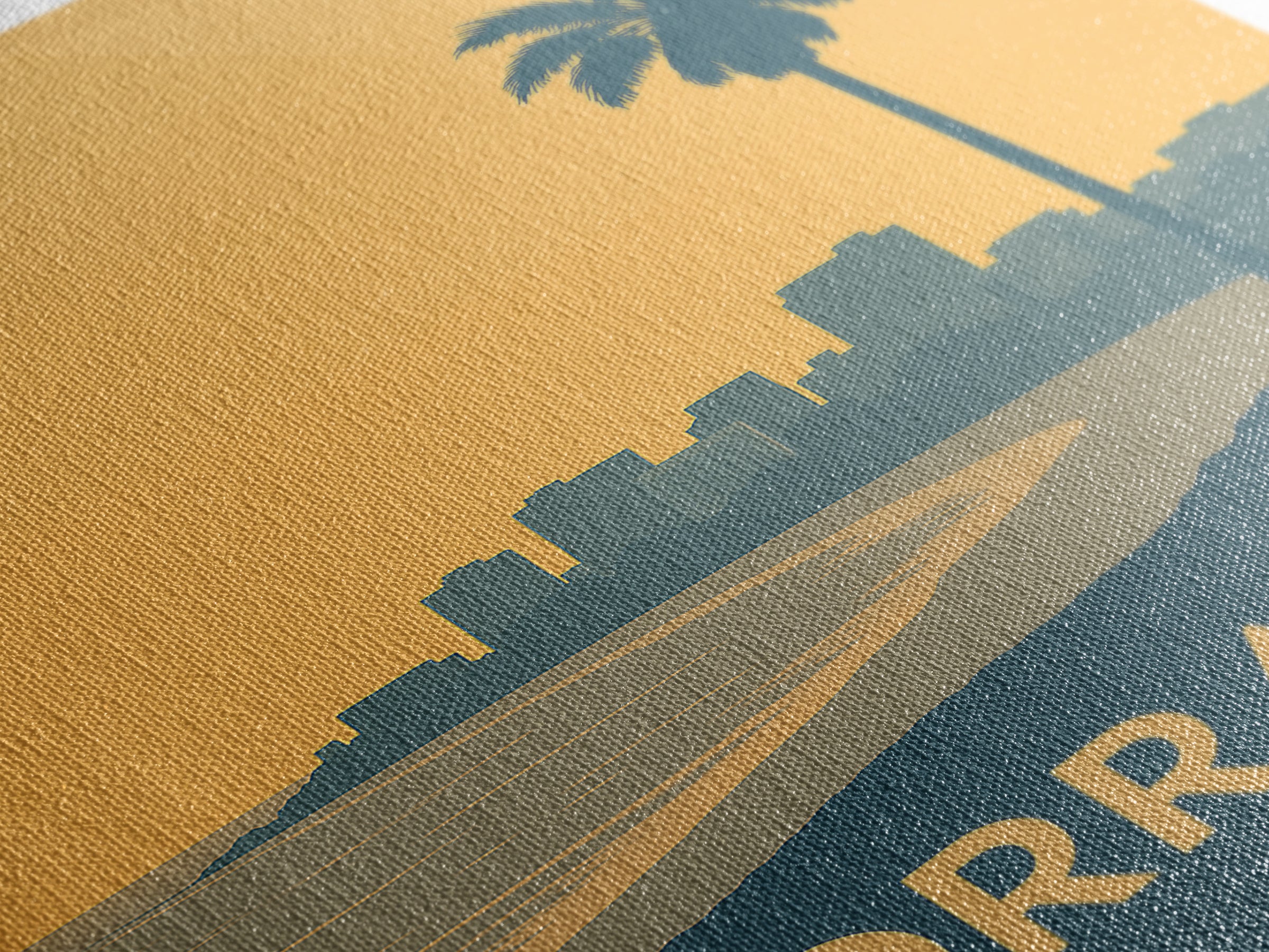Torrance Travel Poster, Canvas Print, Sunset Skyline Wall Art, Torrance Art Print, Mid Century Wall Art, Gift For Travelers, City Poster