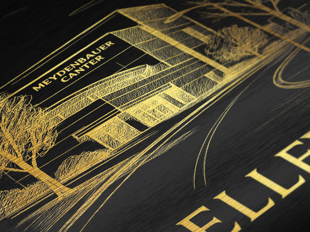 Bellevue Washington art, Metallic Gold Art, Travel Art Prints, Metal Art, Wood Framed Art, Wanderlust Gift, Adventure Lover Gift