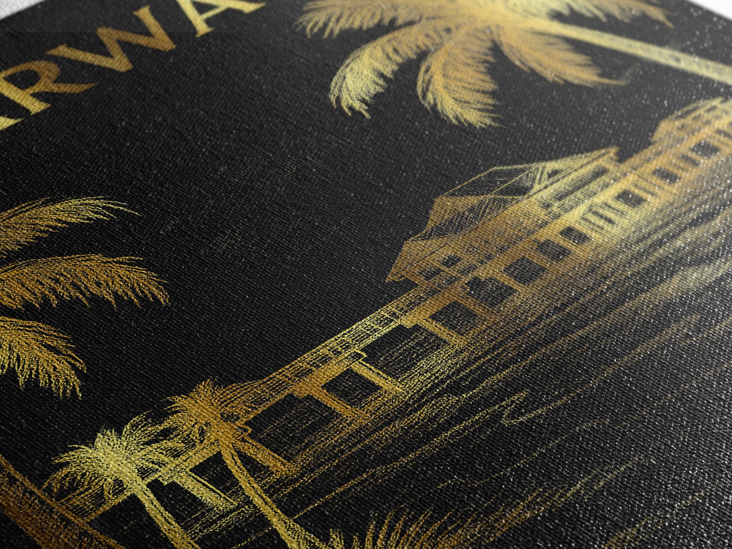 Clearwater Florida Travel Poster, Canvas Print, Dark Background Poster Art, Clearwater Poster Print, City Illustration, Vintage City Art