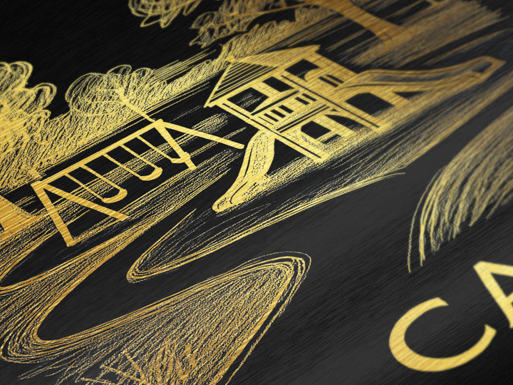 El Cajon California art, Metallic Gold Art, Travel Art Prints, Metal Art, Wood Framed Art, Adventure Lover Gift, Traveler Gift