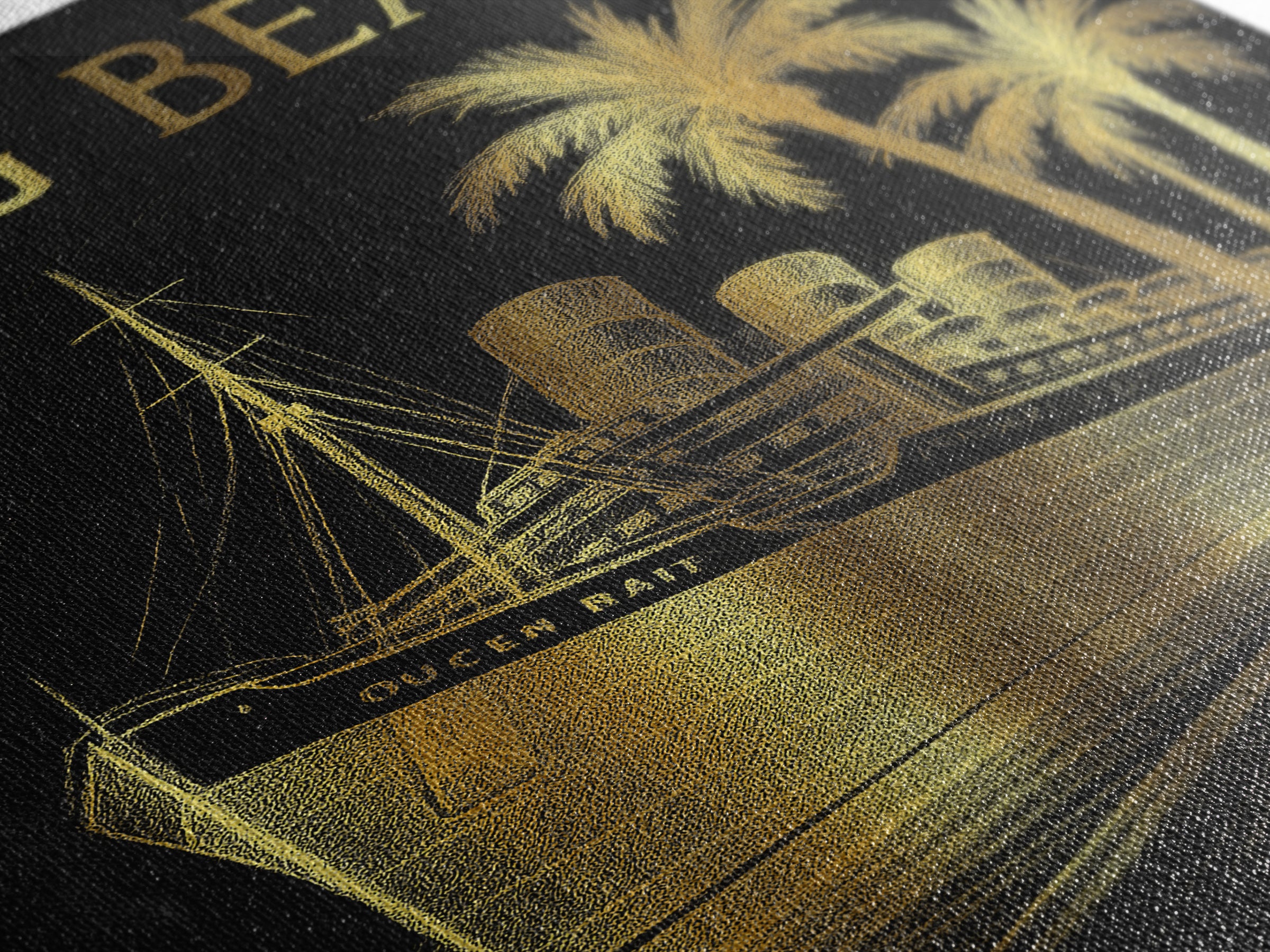Long Beach California Travel Poster, Canvas Print, Elegant Gold City Art, Long Beach Wall Art, Skyline Art, City Art Print, Wanderlust Decor