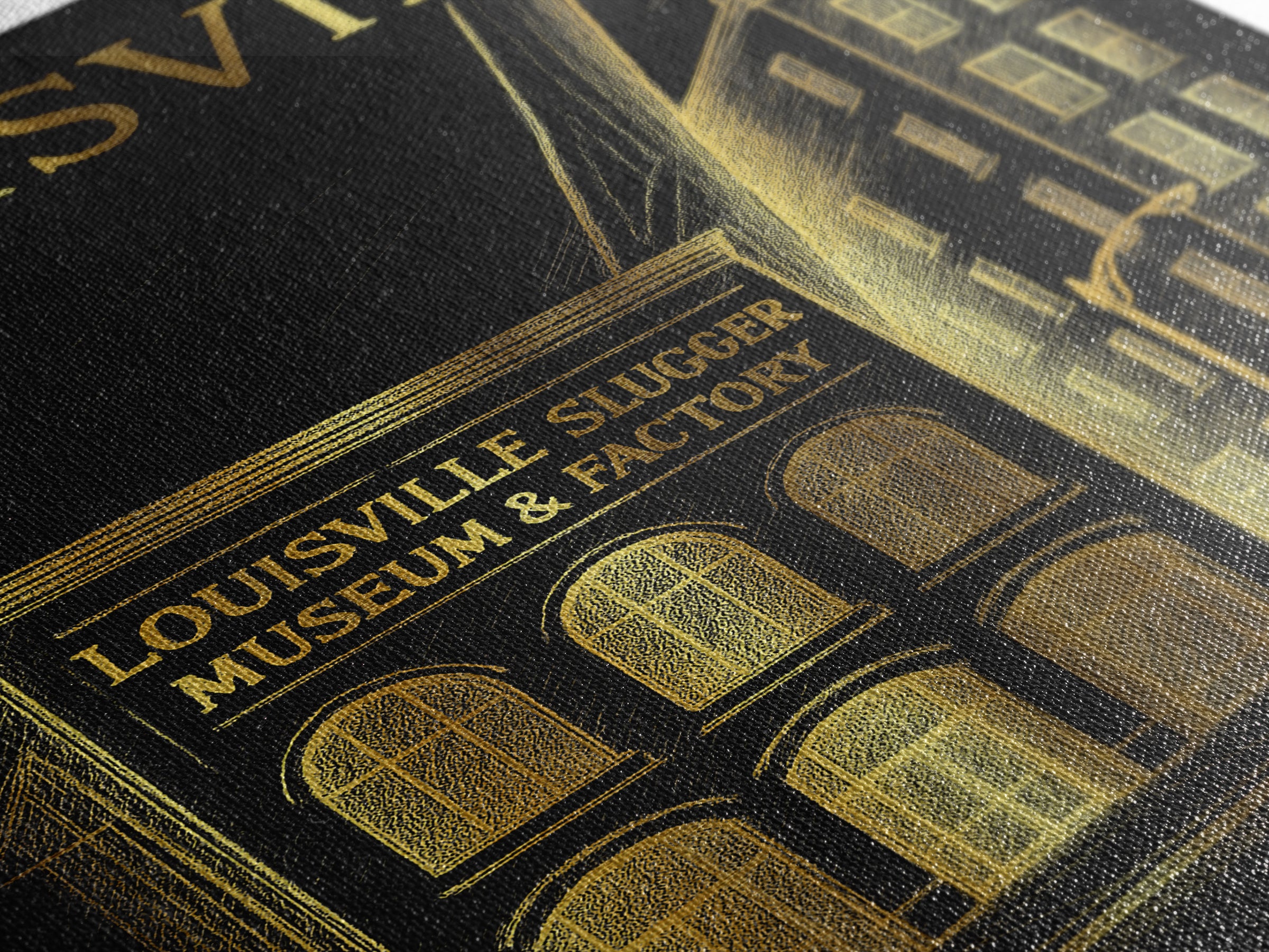 Louisville Kentucky Travel Poster, Canvas Print, Dark Background Poster Art, Louisville Poster Print, Home Office Decor, Wall Art