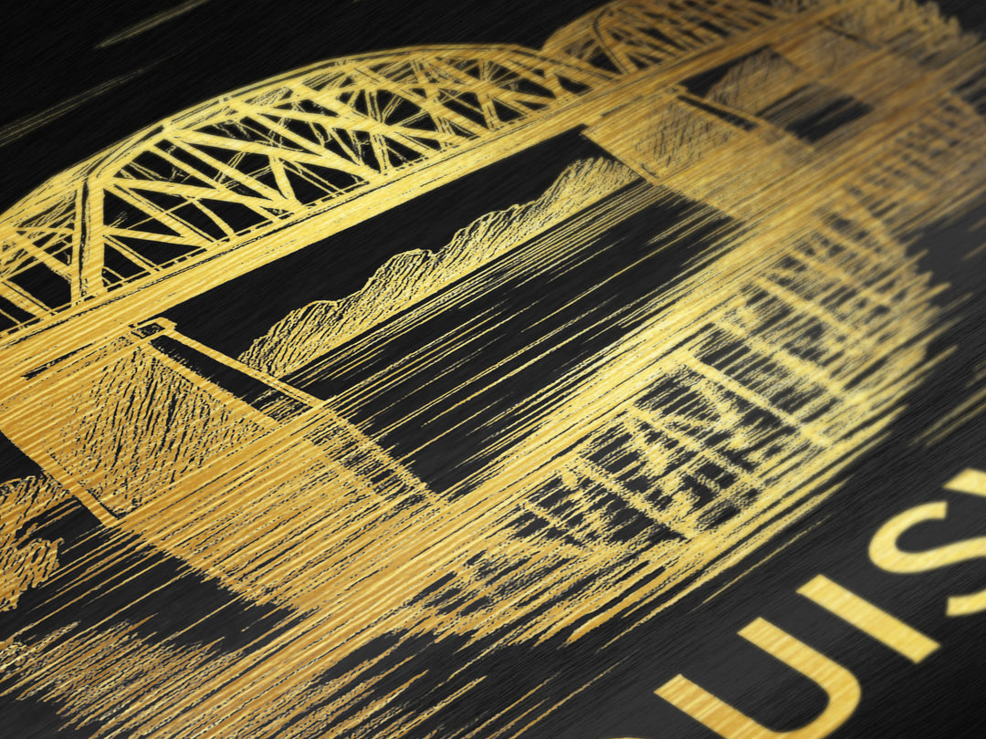 Lowell Massachusetts travel, Metallic Gold Print, Modern House Art, Metal Art, Wood Framed Art, Traveler Gift