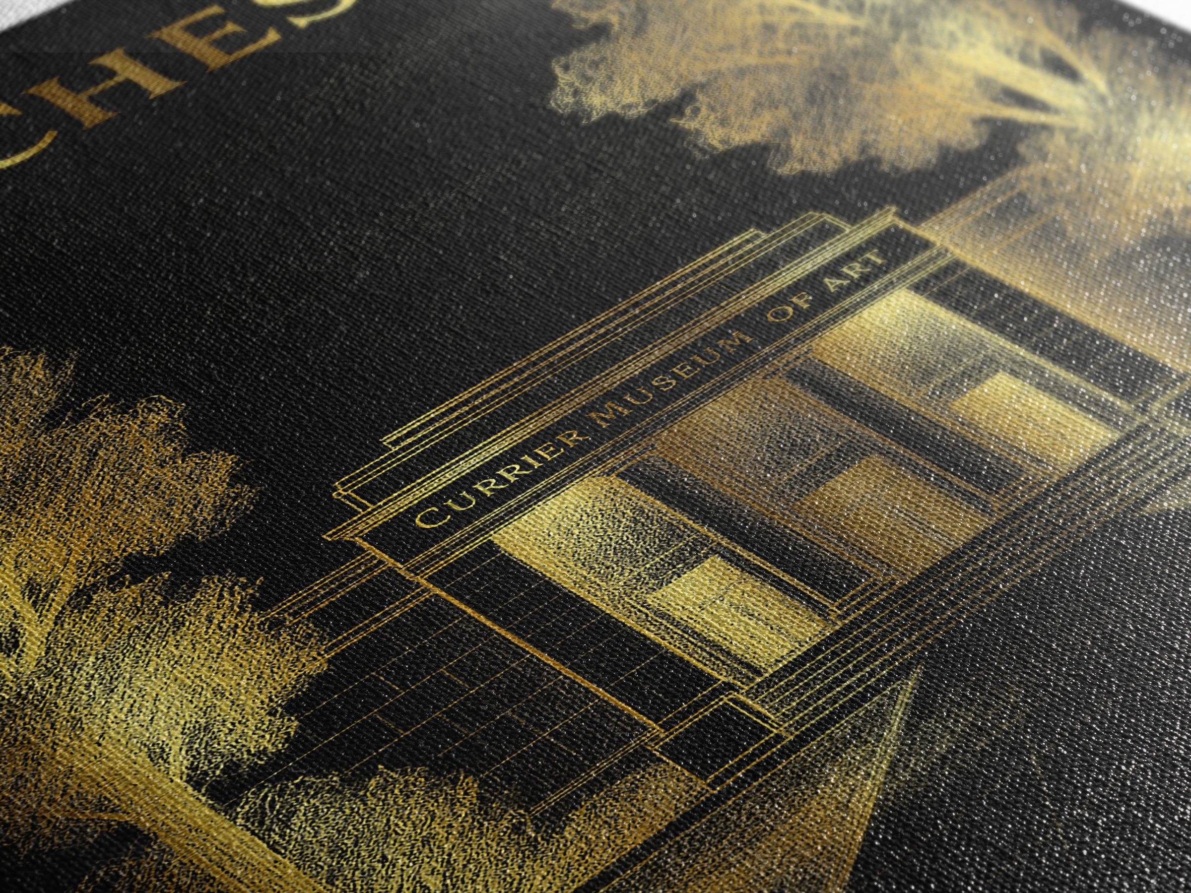 Manchester New Hampshire Travel Poster, Canvas Print, Black And Gold Line Art, Manchester Wall Art, Art Print, Wall Decor, Travel Poster Set