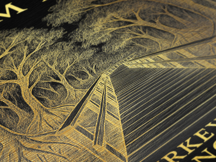Palm Bay Florida travel, Metallic Gold Print, College Dorm Décor, Metal Art, Wood Framed Art, Graduation Travel Gift, Traveler Gift