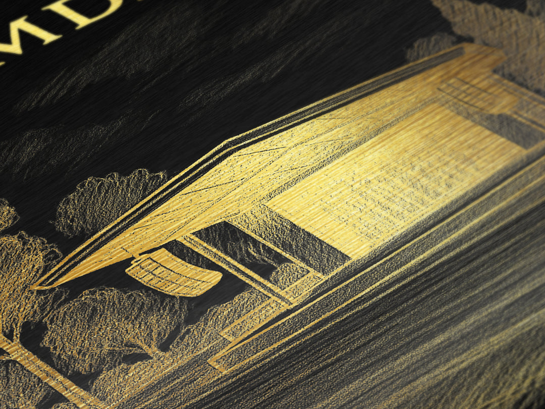 Palmdale California travel, Metallic Gold Print, Modern Skyline Wall Print, Metal Art, Wood Framed Art, Adventure Lover Gift, Travel Gift