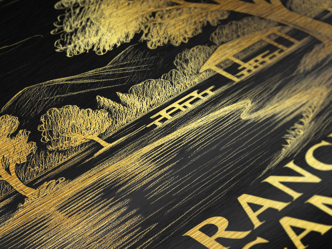Rancho Cucamonga California art, Metallic Gold Art, Office Decor, Metal Art, Wood Framed Art, Graduation Travel Gift, Destination Gift