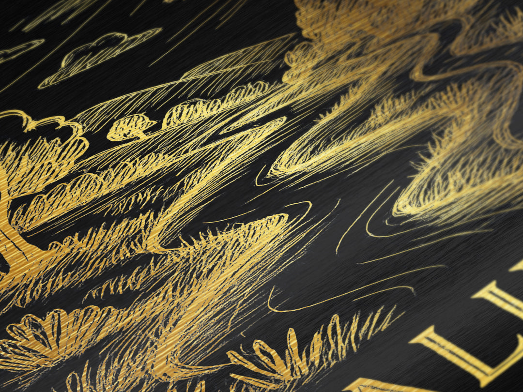 Salinas California art, Metallic Gold Art, Modern House Art, Metal Art, Wood Framed Art, Graduation Travel Gift, Travel Gift
