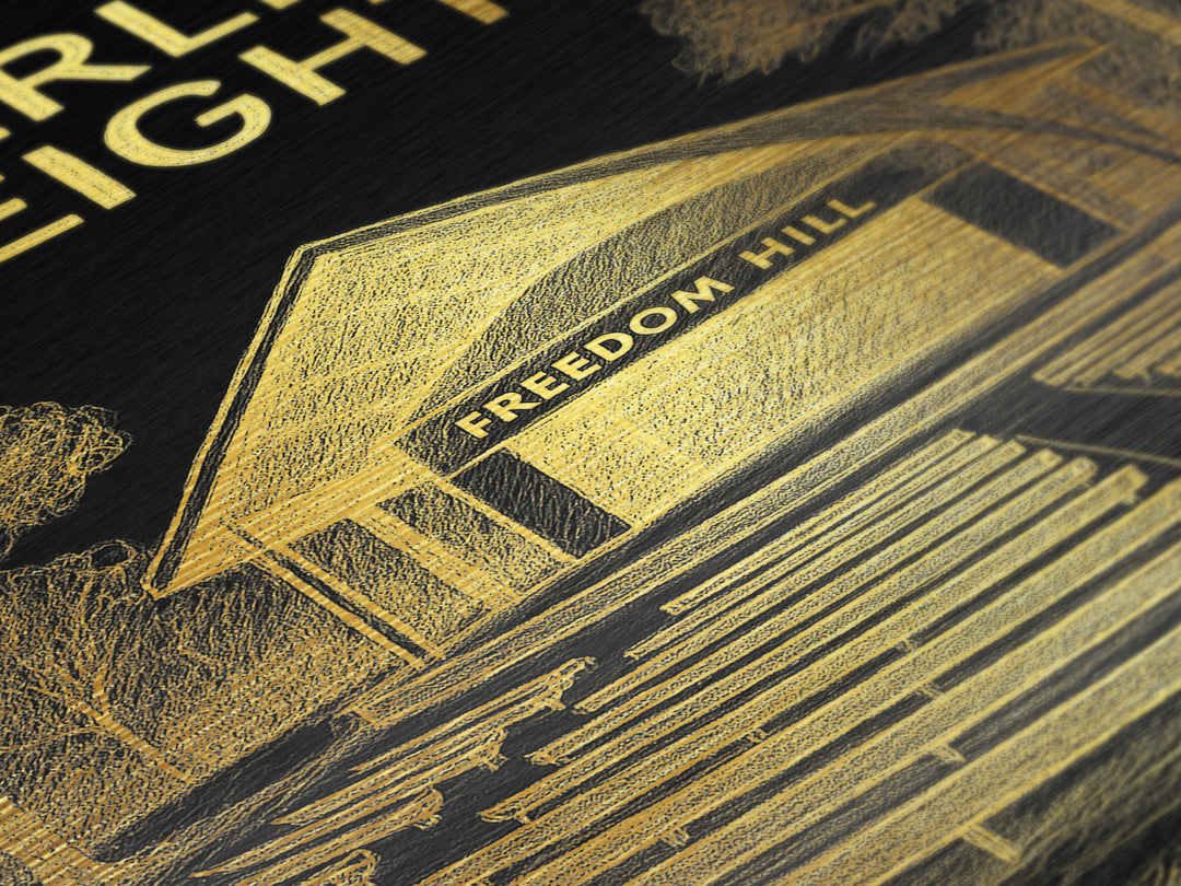 Sterling Heights Michigan travel, Metallic Gold Print, College Dorm Décor, Metal Art, Wood Framed Art, Graduation Travel Gift, Traveler Gift