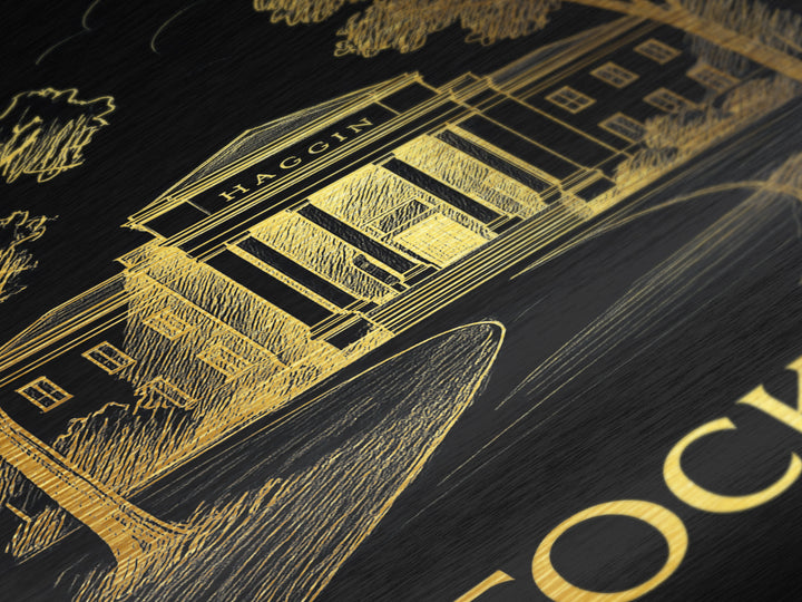 Stockton California art, Metallic Gold Art, Travel Art Prints, Metal Art, Wood Framed Art, Adventure Lover Gift, Traveler Gift