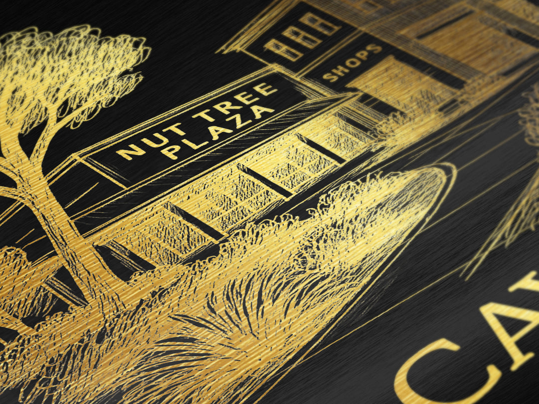 Vacaville California art, Metallic Gold Art, Wood Framed Art, Metal Art, Travel Art Prints, Metallic Gold Art, Bedroom Wall Art