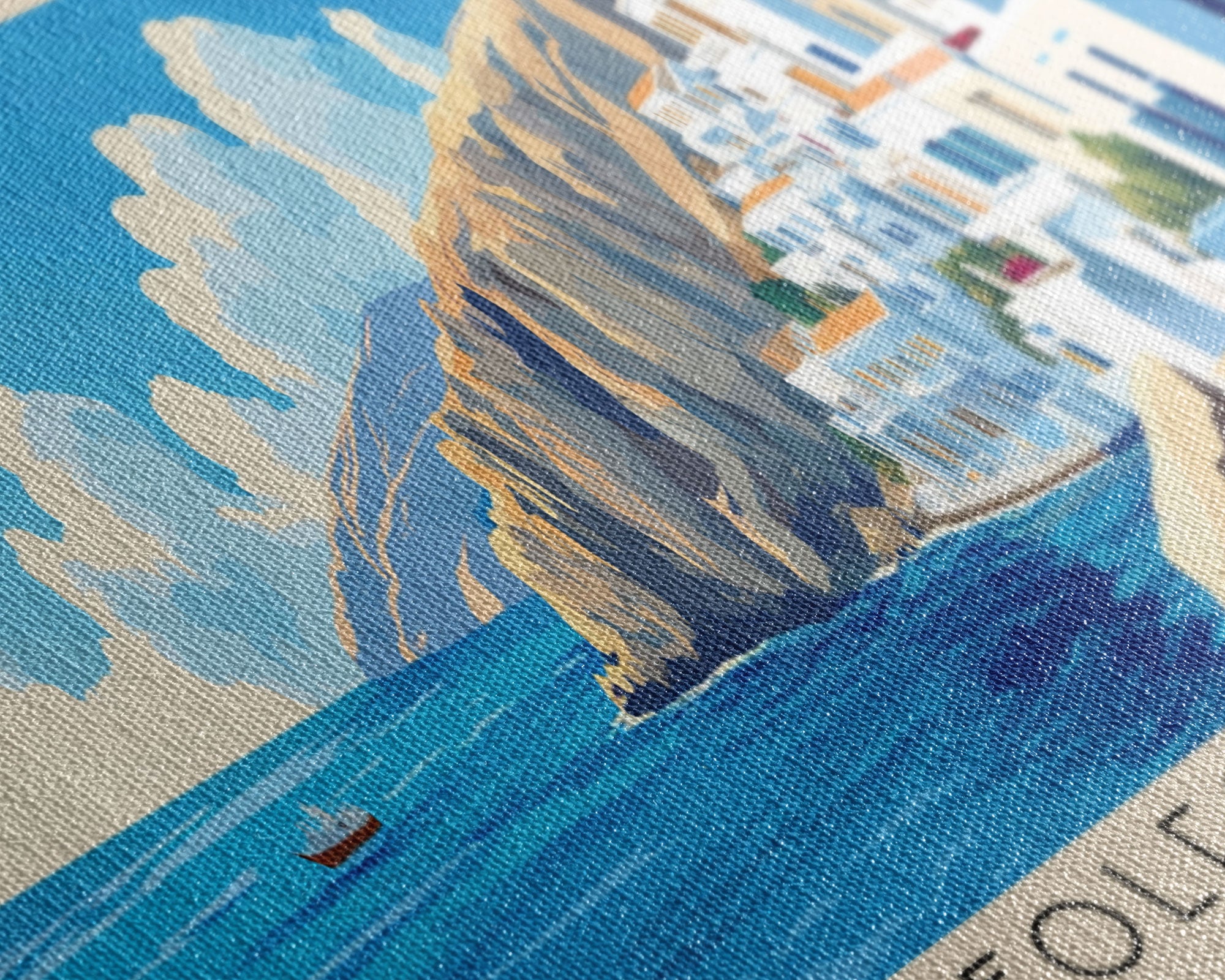 Folegandros, Greece Panoramic Print, Vacation Gift, Greece Wall Art, Vacation Wall Art, Vacatation Memories, Beach Decor, Beach Or Lakehouse Art