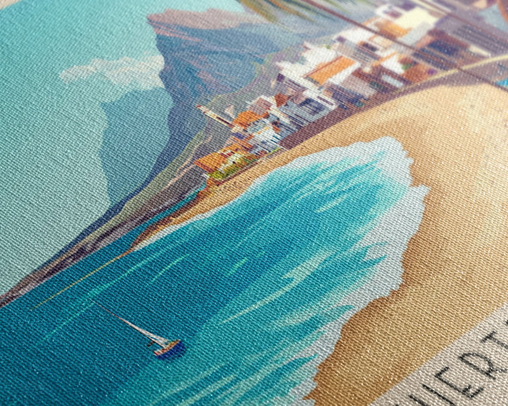 Fuerteventura, Spain Panoramic Print, Vacation Gift, Spain Wall Art, Vacation Wall Art, Vacatation Memories, Beach Decor, Beach Or Lakehouse Art