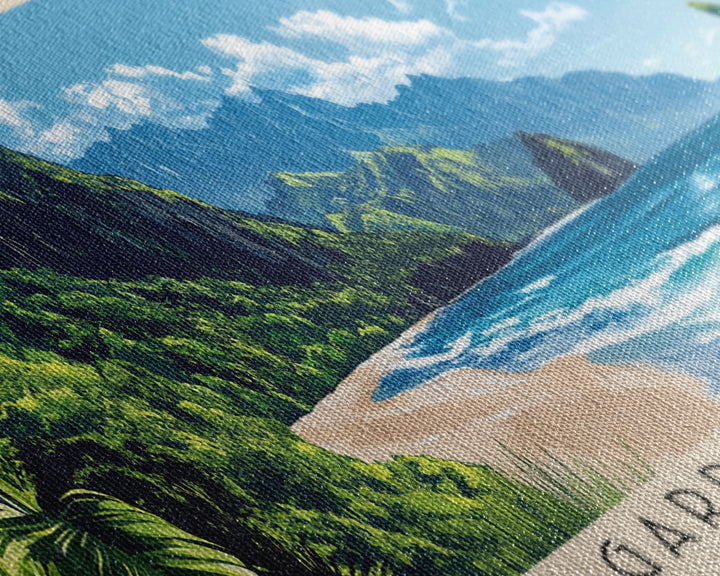 Gardner Bay, Ecuador Panoramic Beach Print, Vacation Gift, Ecuador Wall Art, Beach Painting, Beach Decor, Beach Painting