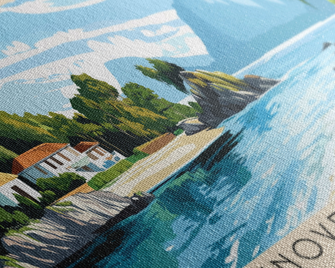 Genovesa Island, Ecuador Panoramic Print, Vacation Gift, Ecuador Wall Art, Beach Painting, Beach Decor, Large Wall Art, Wood Frame Art