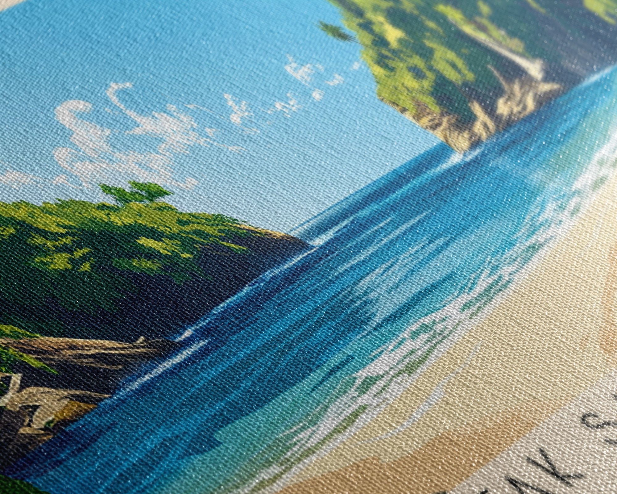 Gertak Sanggul Beach, Malasyia Panoramic Print, Vacation Gift, Malasyia Wall Art, Vacation Wall Art, Vacatation Memories, Beach Decor, Beach Or Lakehouse Art