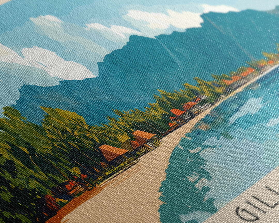 Gili Asahan, Indonesia Panoramic Print, Vacation Gift, Indonesia Wall Art, Vacation Wall Art, Vacatation Memories, Beach Decor, Beach Or Lakehouse Art