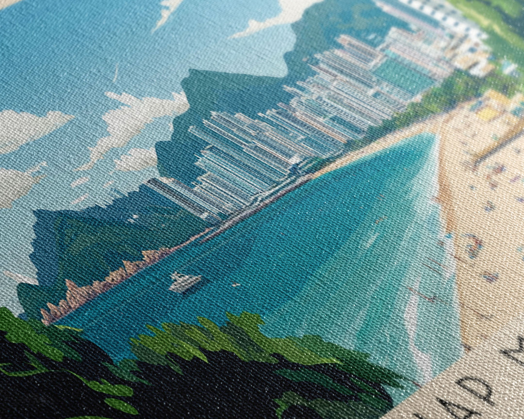 Hap Mun Beach, Hong Kong Panoramic Print, Vacation Gift, Hong Kong Wall Art, Vacation Wall Art, Vacatation Memories, Beach Decor, Beach Or Lakehouse Art