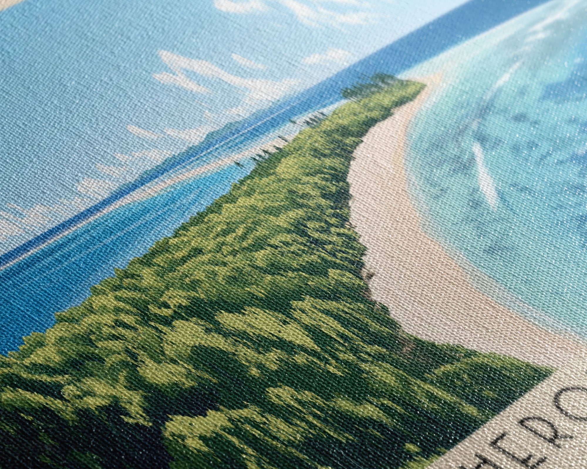 Heron Island, Australia Panoramic Print, Vacation Gift, Australia Wall Art, Beach Painting, Beach Decor, Beach Or Lakehouse Art