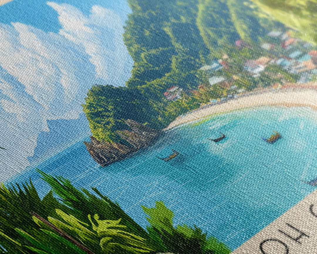 Koh Chang Noi, Thailand Panoramic Print, Vacation Gift, Thailand Wall Art, Vacation Wall Art, Vacatation Memories, Beach Decor, Beach Or Lakehouse Art