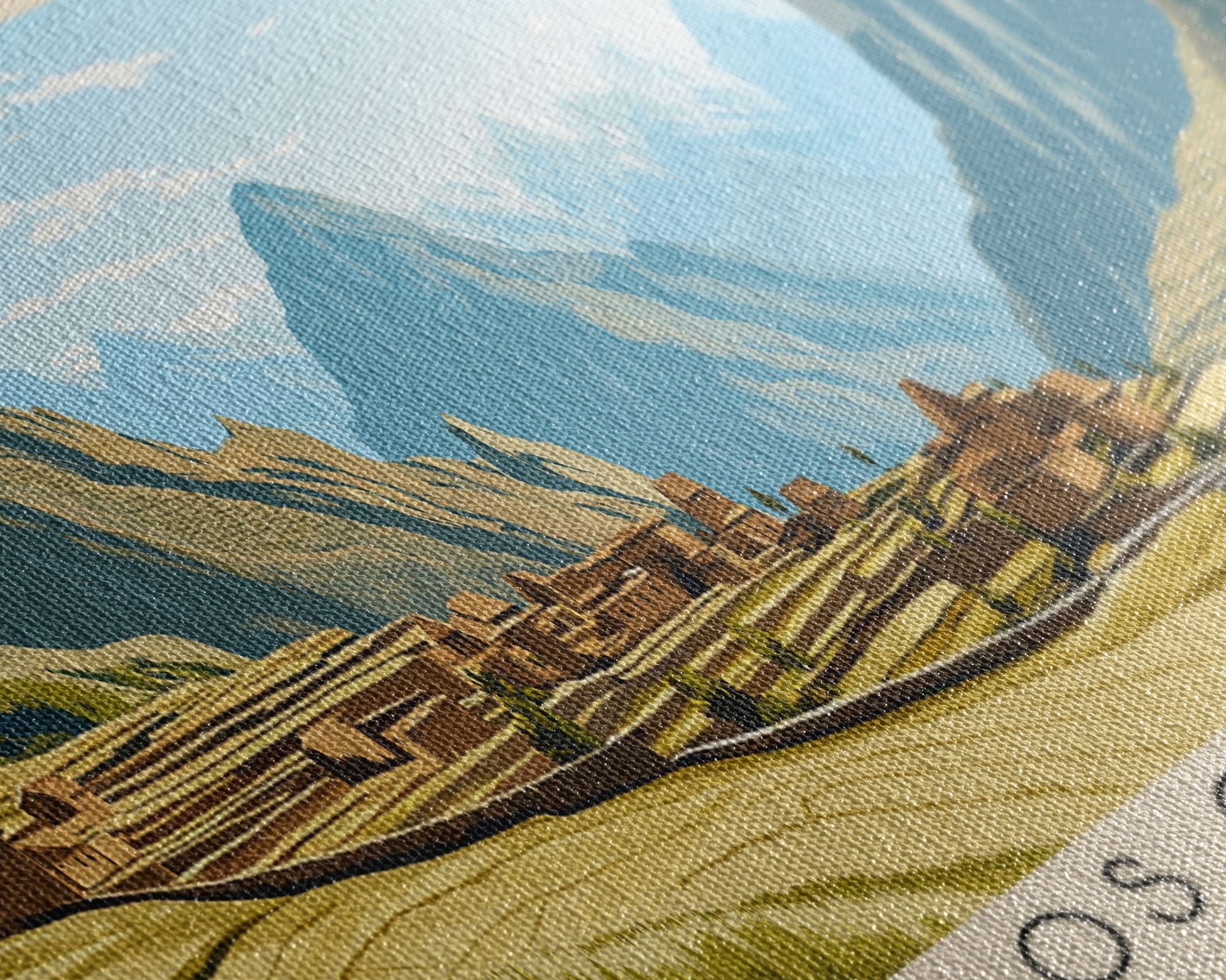 Los Organos, Peru Panoramic Print, Vacation Gift, Peru Wall Art, Beach Painting, Beach Decor, Beach Or Lakehouse Art