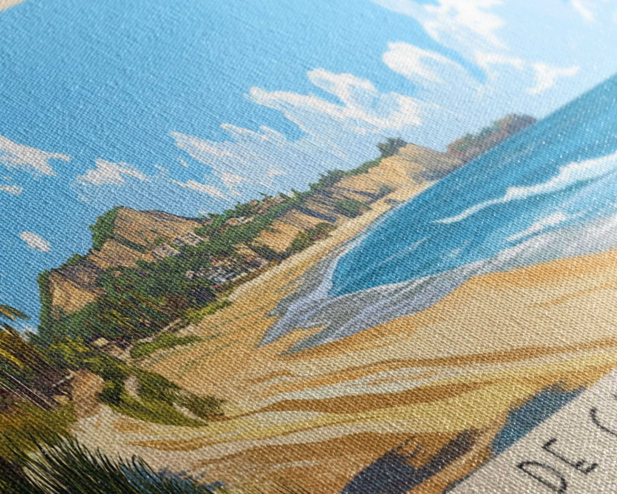 Playa de Castillo Grande, Colombia Panoramic Print, Vacation Gift, Colombia Wall Art, Beach Painting, Beach Decor, Beach Or Lakehouse Art