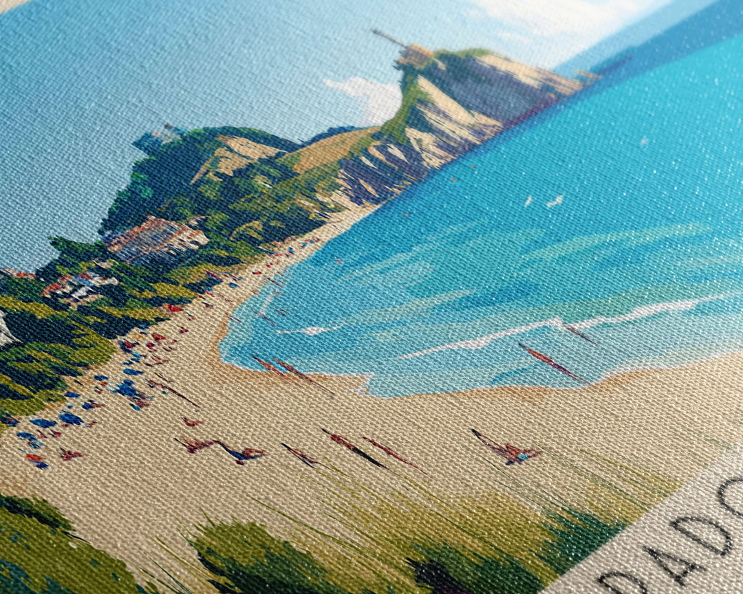 Prado Beaches, France Panoramic Print, Vacation Gift, France Wall Art, Vacation Wall Art, Vacatation Memories, Beach Decor, Beach Or Lakehouse Art