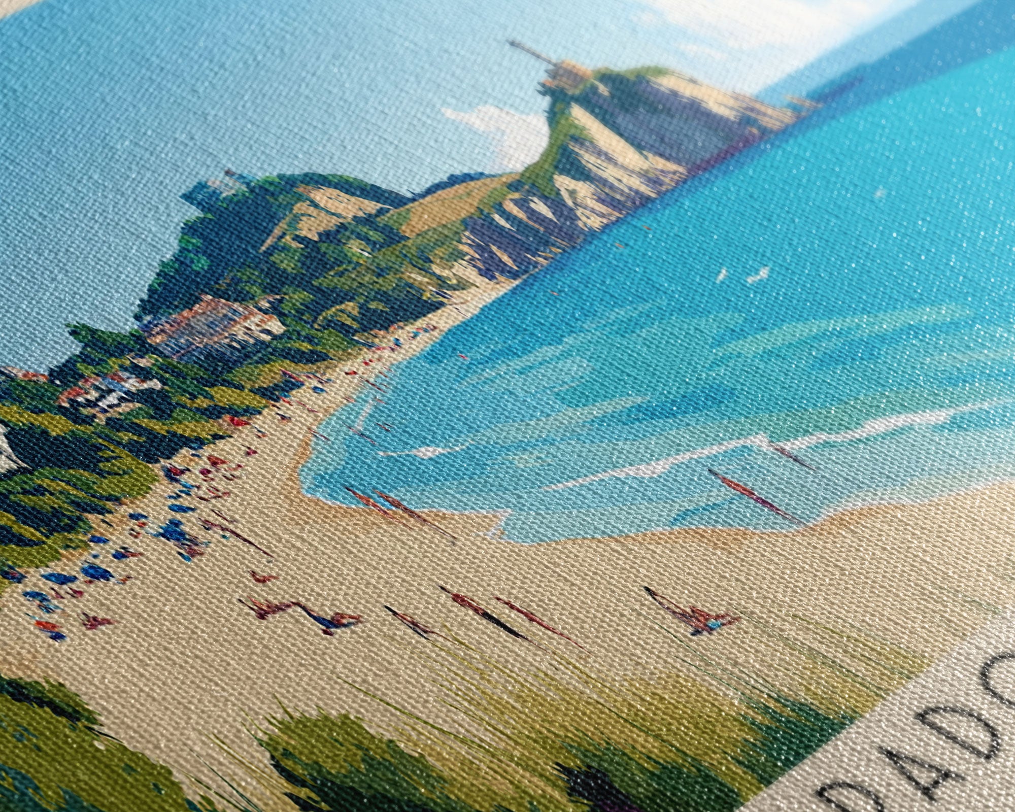 Prado Beaches, France Panoramic Print, Vacation Gift, France Wall Art, Vacation Wall Art, Vacatation Memories, Beach Decor, Beach Or Lakehouse Art