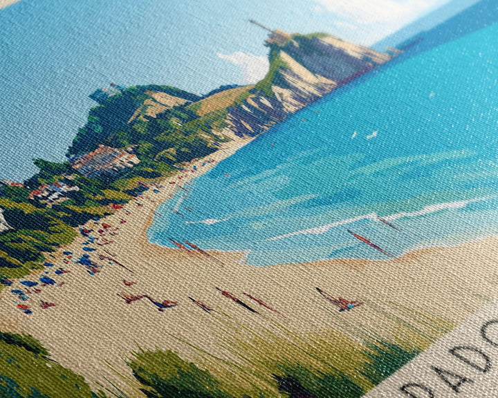 Prado Beaches, France Panoramic Print, Vacation Gift, France Wall Art, Vacation Wall Art, Vacatation Memories, Beach Decor, Beach Or Lakehouse Art