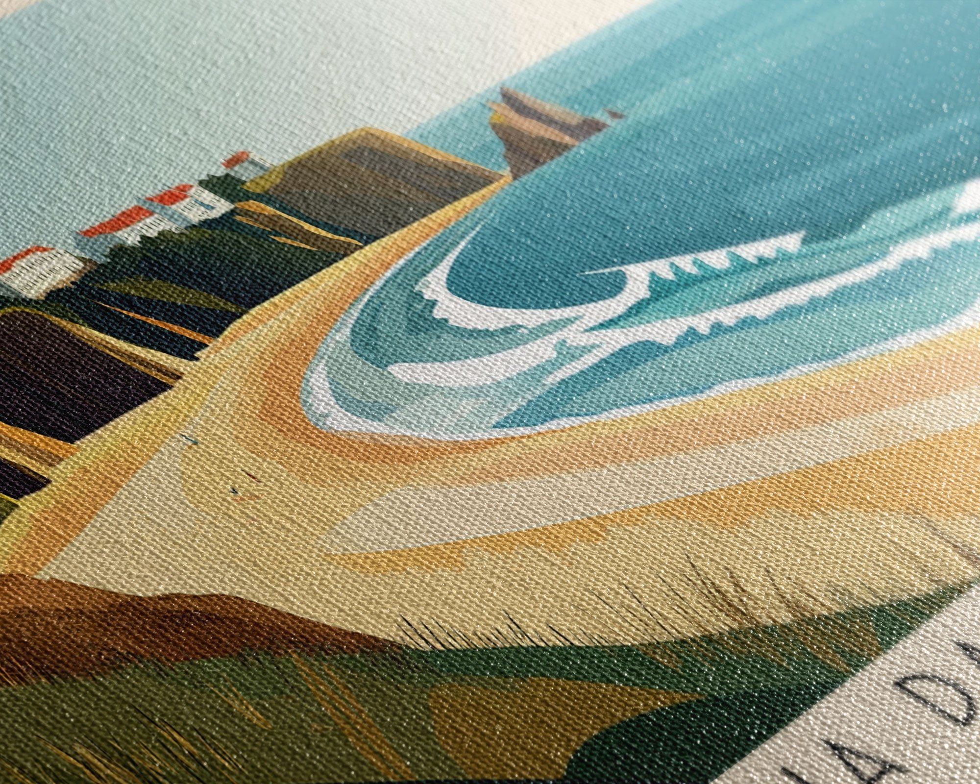 Praia da Cordoama, Portugal Panoramic Print, Vacation Gift, Portugal Wall Art, Vacation Wall Art, Vacatation Memories, Beach Decor, Beach Or Lakehouse Art