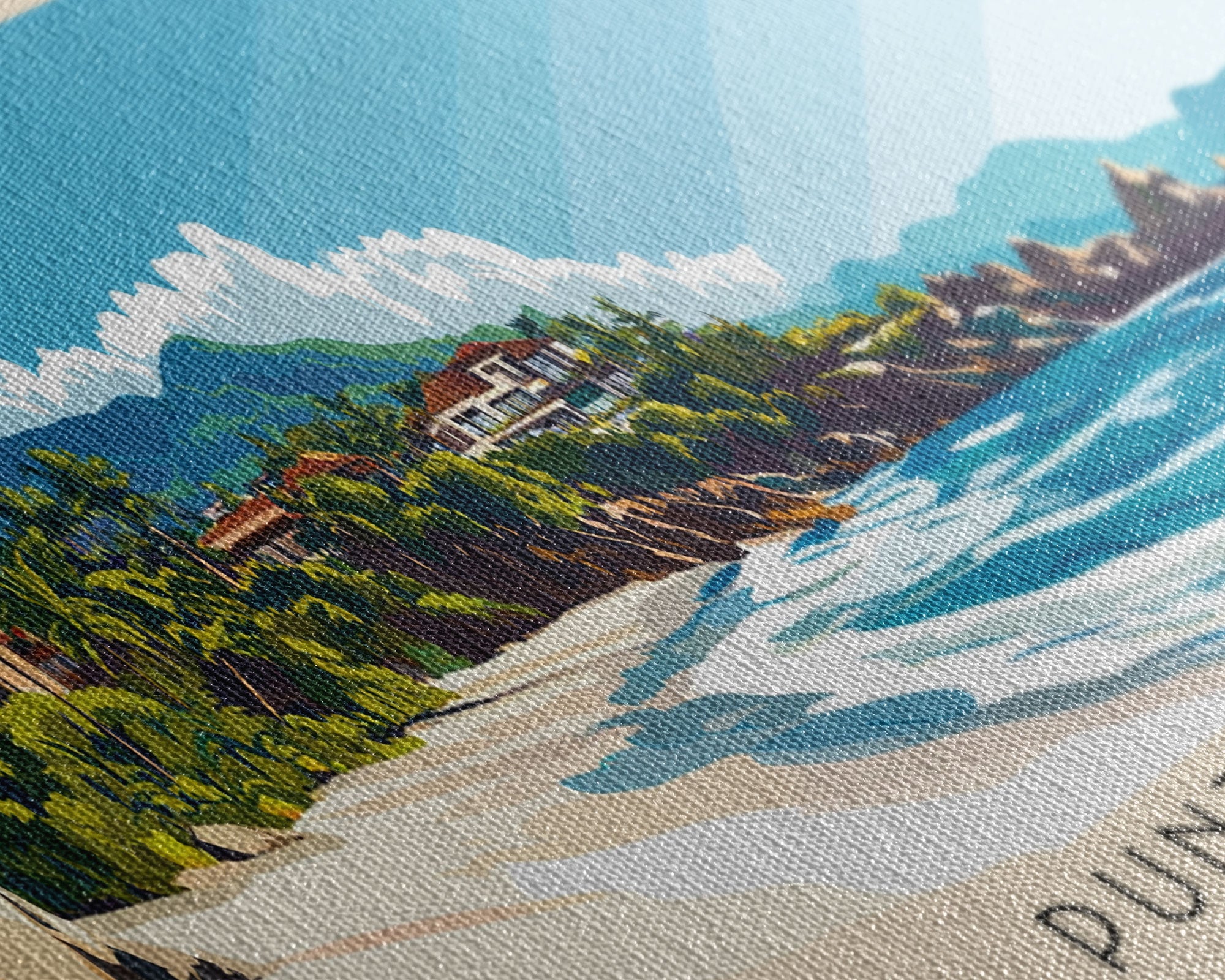 Punta Mita, Mexico Panoramic Print, Vacation Gift, Mexico Wall Art, Beach Painting, Beach Decor, Beach Or Lakehouse Art