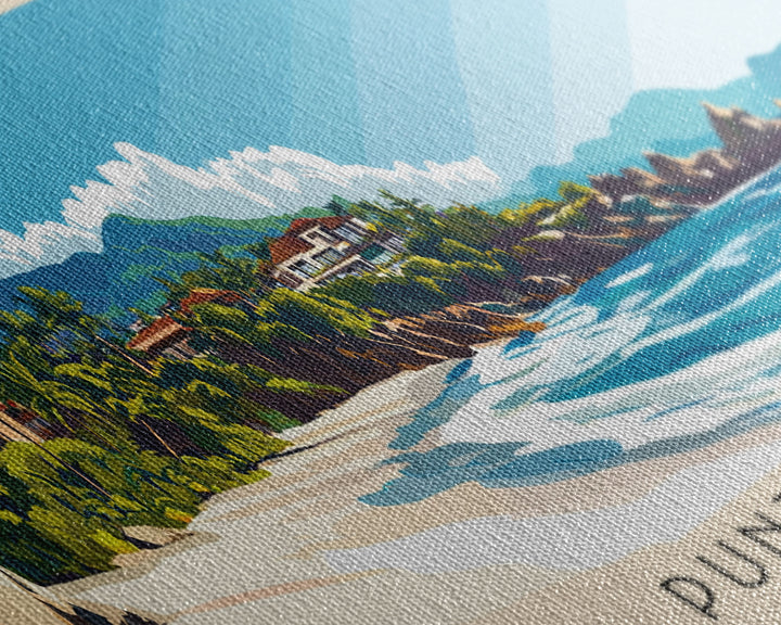 Punta Mita, Mexico Panoramic Print, Vacation Gift, Mexico Wall Art, Beach Painting, Beach Decor, Beach Or Lakehouse Art