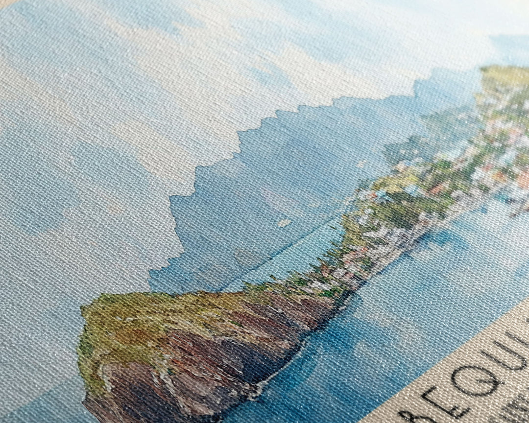 Bequia Island, Saint Vincent and the Grenadines Watercolor Beach Print, Vacation Gift, Saint Vincent and the Grenadines Wall Art, Beach Painting, Beach Decor, Beach Painting