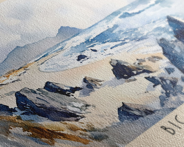 Big Sand, Scotland Watercolor Beach Print, Vacation Gift, Scotland Wall Art, Beach Painting, Beach Decor, Beach Painting