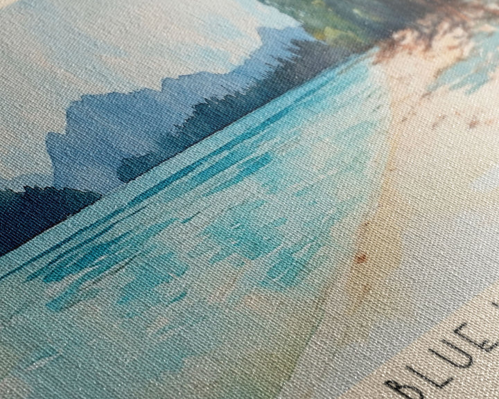 Blue Lagoon, Malasyia Watercolor Beach Print, Vacation Gift, Malasyia Wall Art, Beach Painting, Beach Decor, Beach Painting
